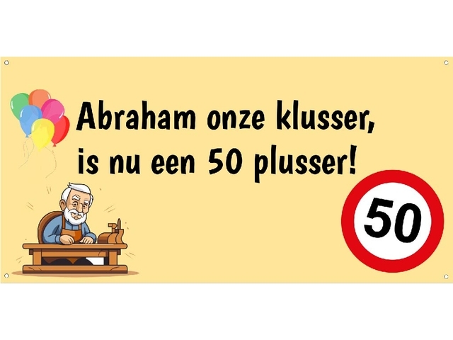 Onze klusser is nu een 50 plusser